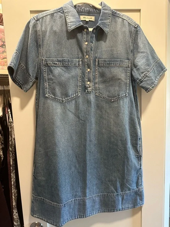 Madewell Denim Shirt Dress | size M | NWT - Picture 1 of 4